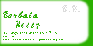 borbala weitz business card